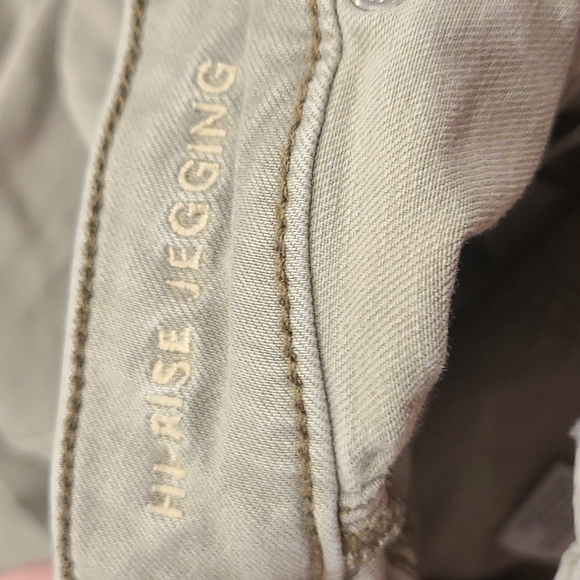 American eagle next level stretch hi rise jeggings button fly light green - Picture 3 of 9